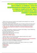 PN VATI COMPREHENSIVE PREDICTOR  2019 FORM A & FORM B &sol; VATI PN COMPREHENSIVE PREDICTOR FORM A  & FORM B COMPLETE SET WELL  ILLUSTRATED QUESTIONS AND CORRECT ANSWERS &vert;AGRADE PASS