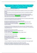 National Home Inspector Practice Exam Latest Update 2023-2024 Questions and Verified Correct Answers Guaranteed A&plus; At First Attempt