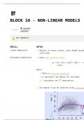 ST3189 - Block 10 (Non-Linear Models)