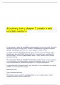 Adaptive quizzing chapter 3 questions with complete solutions&period;