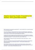 Adaptive Quizzing Chapter 18 questions and answers 100% guaranteed success.