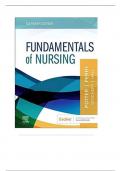 Test Bank for Fundamentals of Nursing 11th Edition Potter Perry Chapter 1-50 Complete Guide 2022