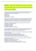 ENPC LATEST UPDATE /ENPC FINAL EXAM 100+ REAL EXAM QUESTIONS AND ANSWERS 