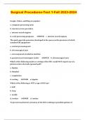 Surgical Procedures-Test 1-Fall 2023-2024
