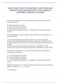 PHTLS POST TEST 9TH EDITION LATEST 2022-2023  VERSION WITH 100 QUESTIONS AND CORRECT  ANSWERS&vert; VERIFIED ANSWERS