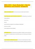 WGU C810 - Exam Study Set 1&period; Review Questions and answers&period; Graded A&plus;
