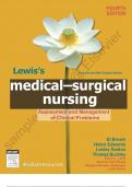 Test Bank For Lewis's Medical Surgical Nursing in Canada 5th Edition by Jane Tyerman, Shelley Cobbett 9780323791564 Chapter 1-72 Complete Guide.