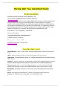 Nursing 5334 Final Exam Study Guide