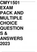 CMY1501 EXAM PACK 2023 PACK MULTIPLE CHOICE QUESTIONS
