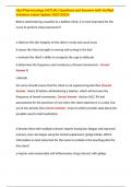 Hesi Pharmacology &lpar;ACTUAL&rpar; Questions and Answers with Verified Solutions Latest Update 202320224