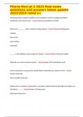 Pharm Hesi pt 2 2023 final exam questions and answers latest update 20232024 rated a&plus;