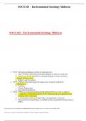 SOCS 325 &ndash; Environmental Sociology Midterm - 100&percnt; Correct Answers