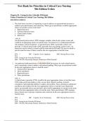 Test Bank for Priorities in Critical Care Nursing 9th Edition Urden &sol; All Chapters 1-27 &sol; Full Complete 2024