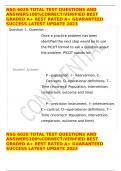 NSG 6020 TOTAL TEST QUESTIONS AND ANSWERS100%CORRECT/VERIFIED BEST GRADED A+ BEST RATED A+ GUARANTEED SUCCESS LATEST UPDATE 2023 
