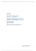 ATI TEAS 7 MATHEMATICS EXAM | Q&A Explained (Guaranteed A+) | Best 2023 Version