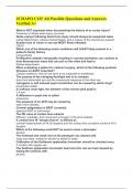 JCHAPO COT All Possible Questions and Answers Verified A&plus;