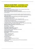 NUR244 EXAM PREP&comma; &lpar;ANSWERED&rpar; WITH COMPLETE VERIFIED SOLUTION 2023&sol;2024