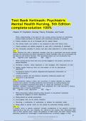 Test Bank For Fortinash Psychiatric Mental Health Nursing 5th Edition (2024/2025) Newest Questions and Answers (Verified Answers) pdf