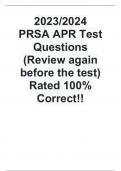 2023/2024  PRSA APR Test Questions (Review again before the test) Rated 100% Correct!!