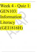  GEN103: Information Literacy (GEI1816H) 
