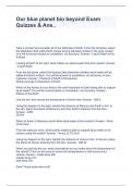 Our blue planet bio beyond Exam Quizzes & Ans&period;&period;