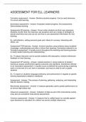 Assessment for ELL Learners