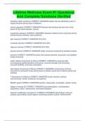 Lifetime Wellness Exam &num;1 Questions And Complete Solutions &vert;Verified