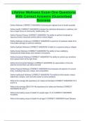 Lifetime Wellness Exam One Questions With Correct Answers &vert;Guaranteed Success