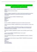 Lifetime wellness exam one questions and complete solutions