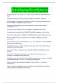 Lifetime wellness exam complete questions and solutions &vert;Verified