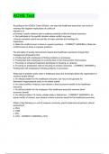 ACHE Test Questions and Answers 100&percnt; Correct ANSWERS 100&percnt; VERIFIED 2023&sol;2024