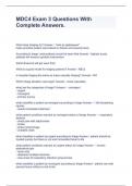 MDC4 Exam 3 Questions With Complete Answers&period;