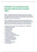 bundle for Accounting Principles and Formulas Questions With Verified Answers &vert; UPDATED