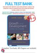 Test Bank For Growth and Development Across the Lifespan A Health Promotion Focus 3rd Edition by Gloria Leifer Eve Fleck 9780323809405 Chapter 1-16 | All Chapters with Answers and Rationals