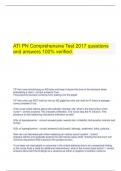ATI PN Comprehensive Test 2017 questions and answers 100% verified.