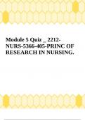 Module 5 Quiz _ 2212- NURS-5366-405-PRINC OF RESEARCH IN NURSING.