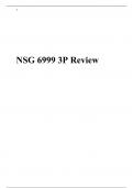 NSG 6999 3P Review-South University