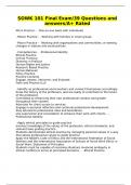 SOWK 101 Final Exam&sol;39 Questions and answers&sol;A&plus; Rated