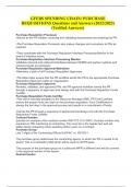 GFEBS SPENDING CHAIN&colon; PURCHASE REQUISITIONS Questions and Answers &lpar;2022&sol;2023&rpar; &lpar;Verified Answers&rpar;