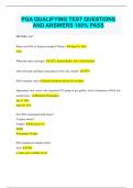 PGA QUALIFYING TEST QUESTIONS AND ANSWERS 100&percnt; PASS