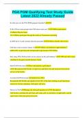 PGA PGM Qualifying Test Study Guide Latest 2022 Already Passed