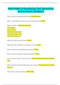 PGA PGM 3&period;0 Qualifying Test Questions and Answers Graded A