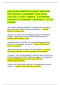 ADVANCED PATHOPHYSIOLOGY MIDTERM  6501 WALDEN UNIVERSITY REAL EXAM  2023&sol;2024 LATEST EDITION &vert; 3 DIFFERENT  VERSIONS &vert; CORRECTLY ANSWERED &vert; LATEST  UPDATE