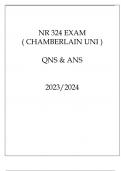 NR 324 EXAM ( CHAMBERLAIN UNI ) QNS & ANS 20232024.