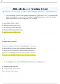 JBL Module 2 Exam Latest Questions with Complete Solutions &sol; Verified Answers