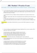 JBL Module 3 Exam Latest Questions with Complete Solutions &sol; Verified Answers