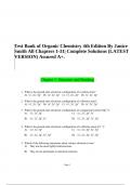 Test Bank of Organic Chemistry 4th Edition By Janice Smith All Chapters 1-31&vert; Complete Solutions &lpar;LATEST VERSION&rpar; Assured A&plus;&period;