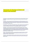 Introduction To Theology exam questions and answers well illustrated&period;