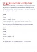 ITN 260 FINAL EXAM 2023 LATEST QAS 2023  GRADED A&plus;
