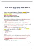 ATI RN Nursing Care of Children Proctored Exam 2019/  Questions & AnswersATI RN Nursing Care of Children Proctored Exam 2019/  Questions & Answers